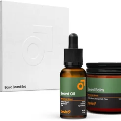 Beviro Bergamia Wood Basic Beard Set