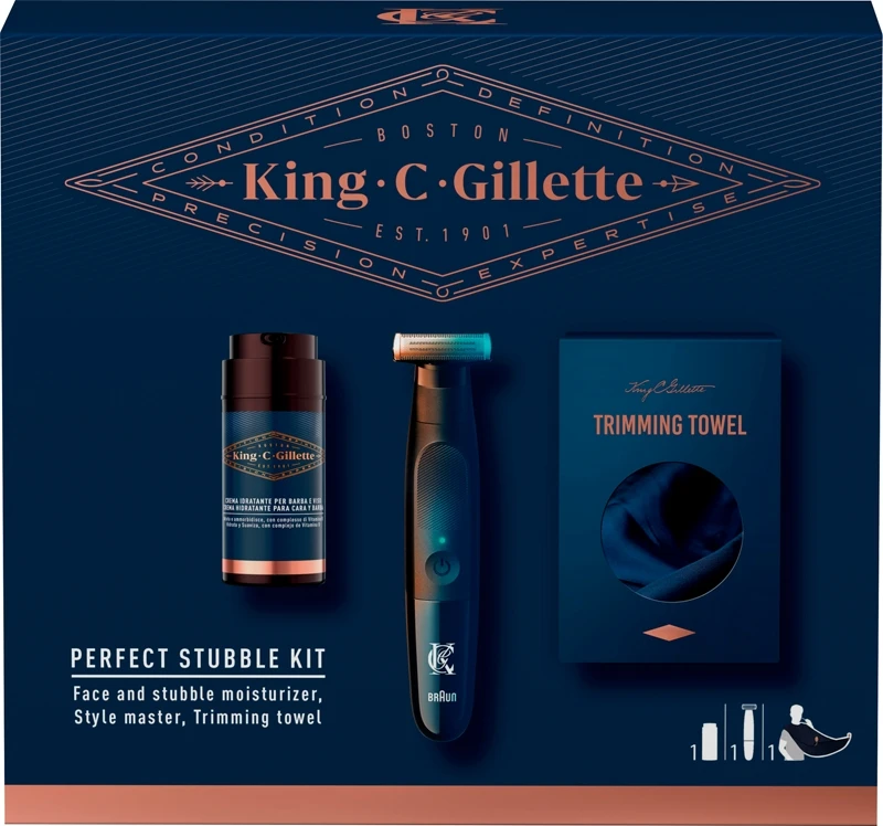 King C. Gillette Styling Set Perfect Stubble Kit